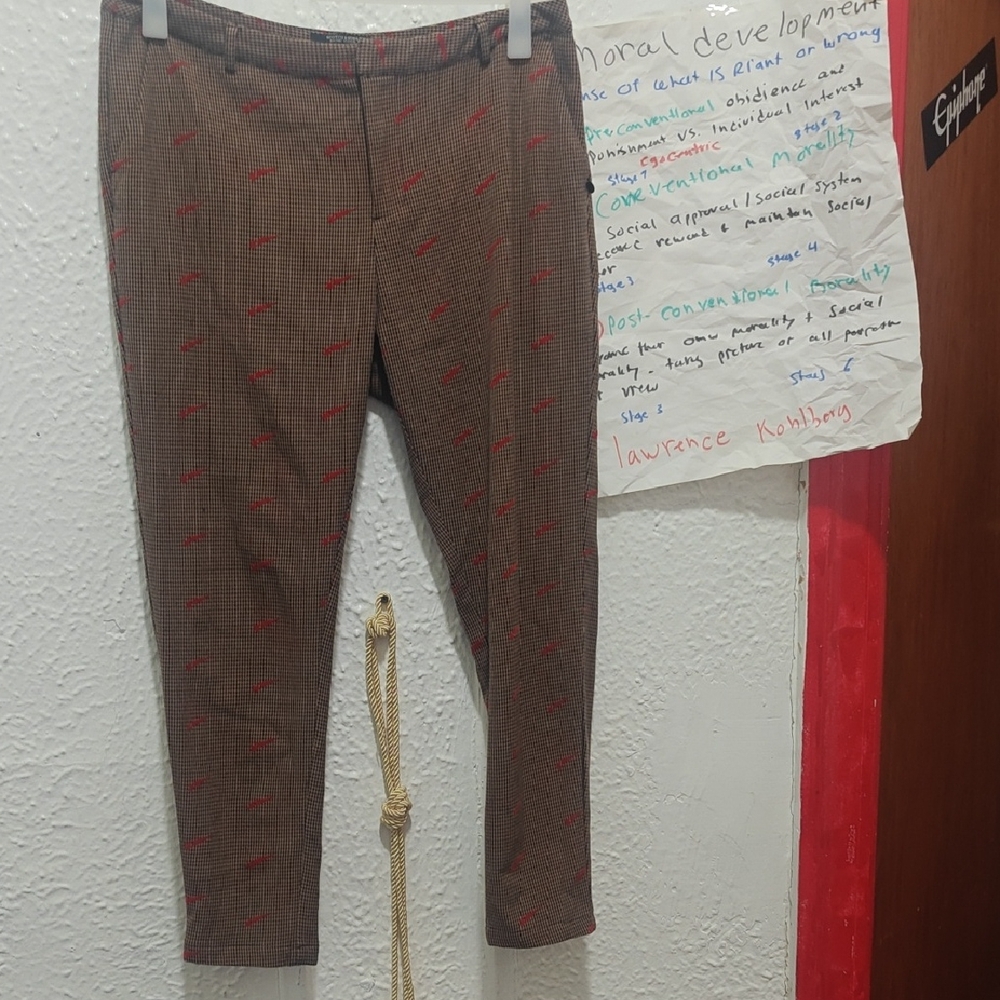 Scotch & Soda Brown Chinos with Red Accents